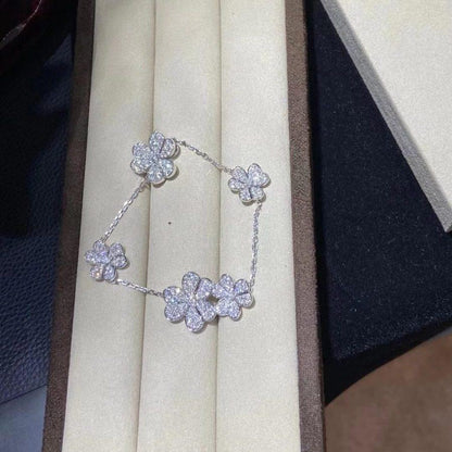 [Marins]FRIVOLE SILVER 5 FLOWERS BRACELET