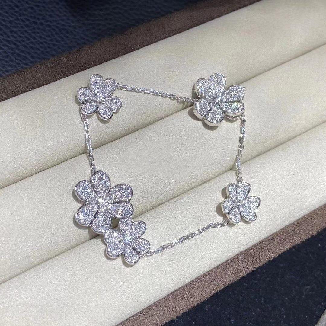 [Marins]FRIVOLE SILVER 5 FLOWERS BRACELET