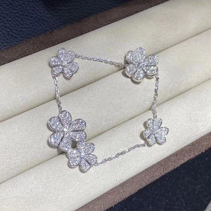 [Marins]FRIVOLE SILVER 5 FLOWERS BRACELET