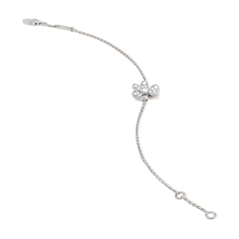 [Marins]FRIVOLE SILVER FLOWER DIAMOND BRACELET