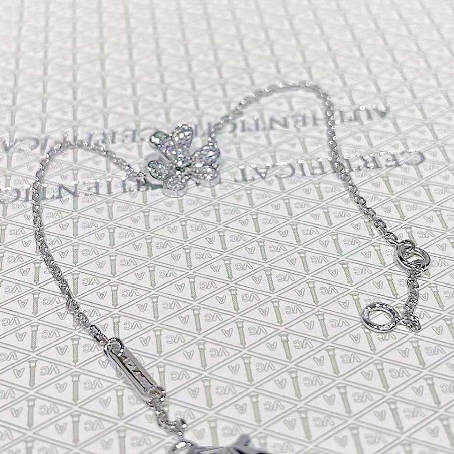 [Marins]FRIVOLE SILVER FLOWER DIAMOND BRACELET