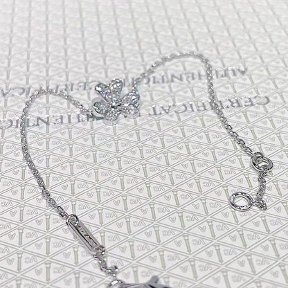 [Marins]FRIVOLE SILVER FLOWER DIAMOND BRACELET