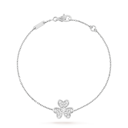 [Marins]FRIVOLE SILVER FLOWER DIAMOND BRACELET