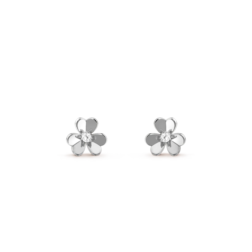 [Marins]FRIVOLE MINI SILVER FLOWER EARRINGS