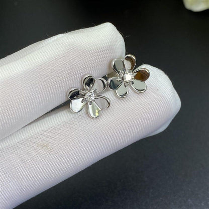[Marins]FRIVOLE MINI SILVER FLOWER EARRINGS