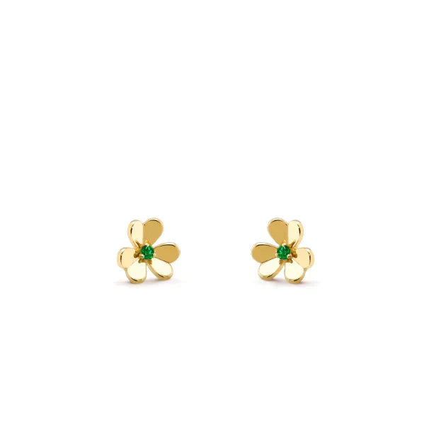 [Marins]FRIVOLE  FLOWER MALACHITE EARRINGS