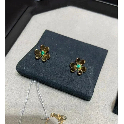 [Marin-Jewelry]FRIVOLE  FLOWER MALACHITE EARRINGS