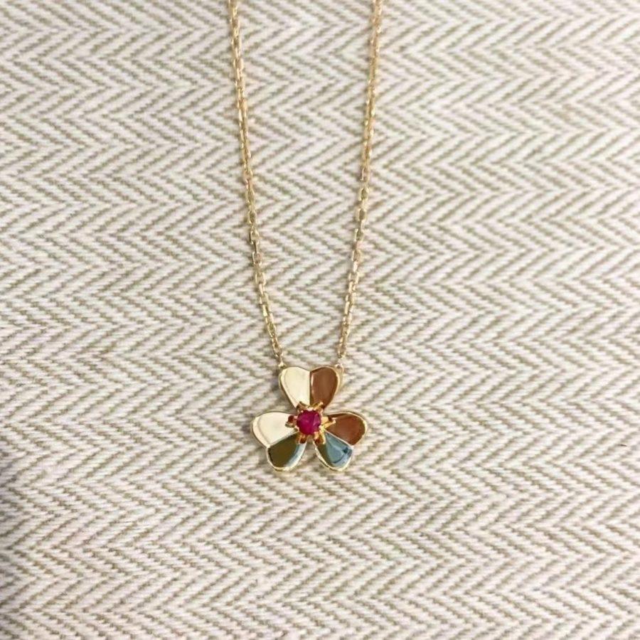 [Marins]FRIVOLE GOLD FLOWER NECKLACE
