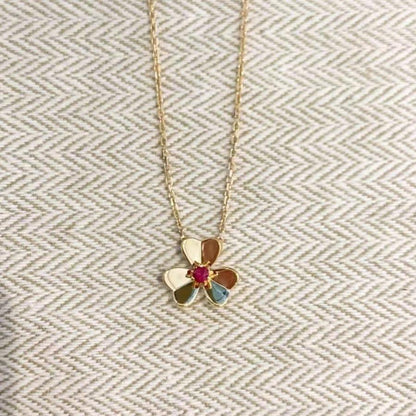 [Marins]FRIVOLE GOLD FLOWER NECKLACE
