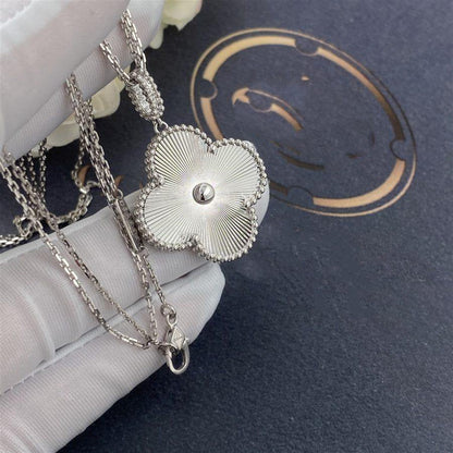 [Marins]CLOVER 25MM SILVER BIG CLOVER NECKLACE