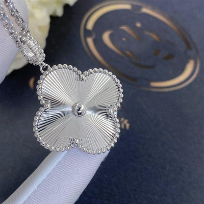 [Marins]CLOVER 25MM SILVER BIG CLOVER NECKLACE
