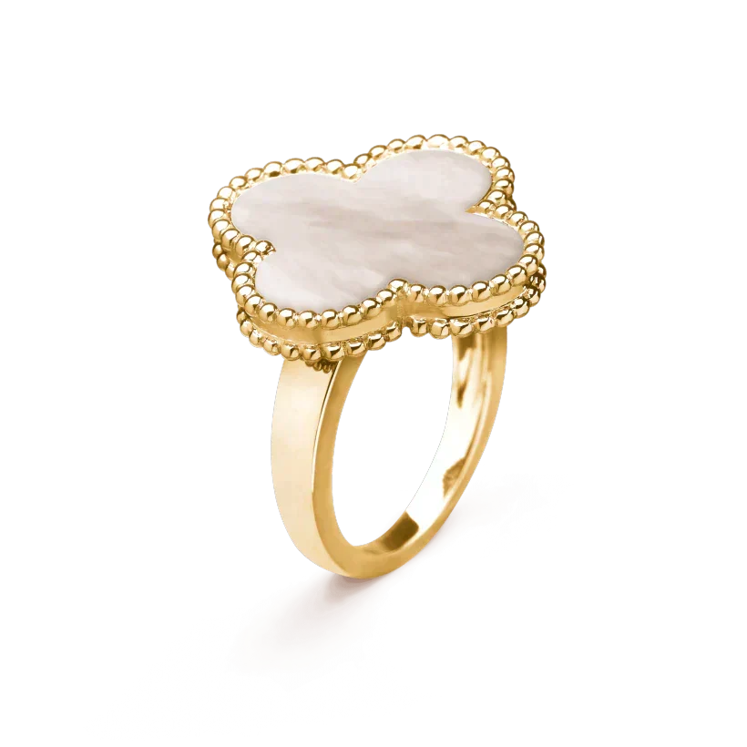 [Marins]CLOVER WHITE MOP RING