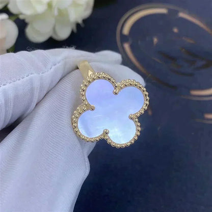 [Marins]CLOVER WHITE MOP RING