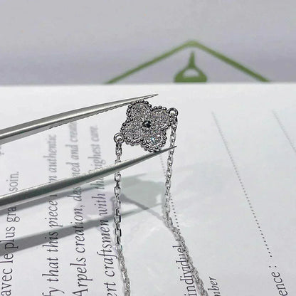[Marins]CLOVER  SINGLE FLOWER BRACELET SILVER