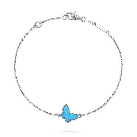 [Marins]BUTTERFLY TURQUOISE BUTTERFLY BRACELET SILVER