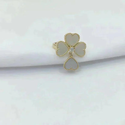 [Marins]SWEET CLOVER WHITE MOP RING