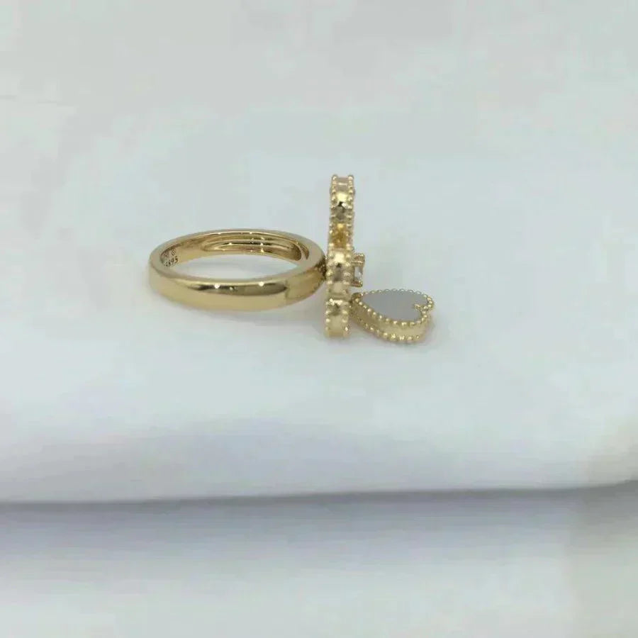 [Marins]SWEET CLOVER WHITE MOP RING