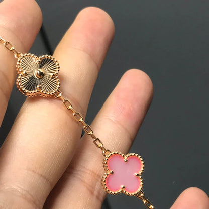 [Marins] CLOVER 5 MOTIFS  PINK MOP BRACELET COLLECTION