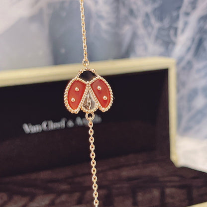 [Marins]LUCKY SPRING 1 MOTIF PINK GOLD BRACELET
