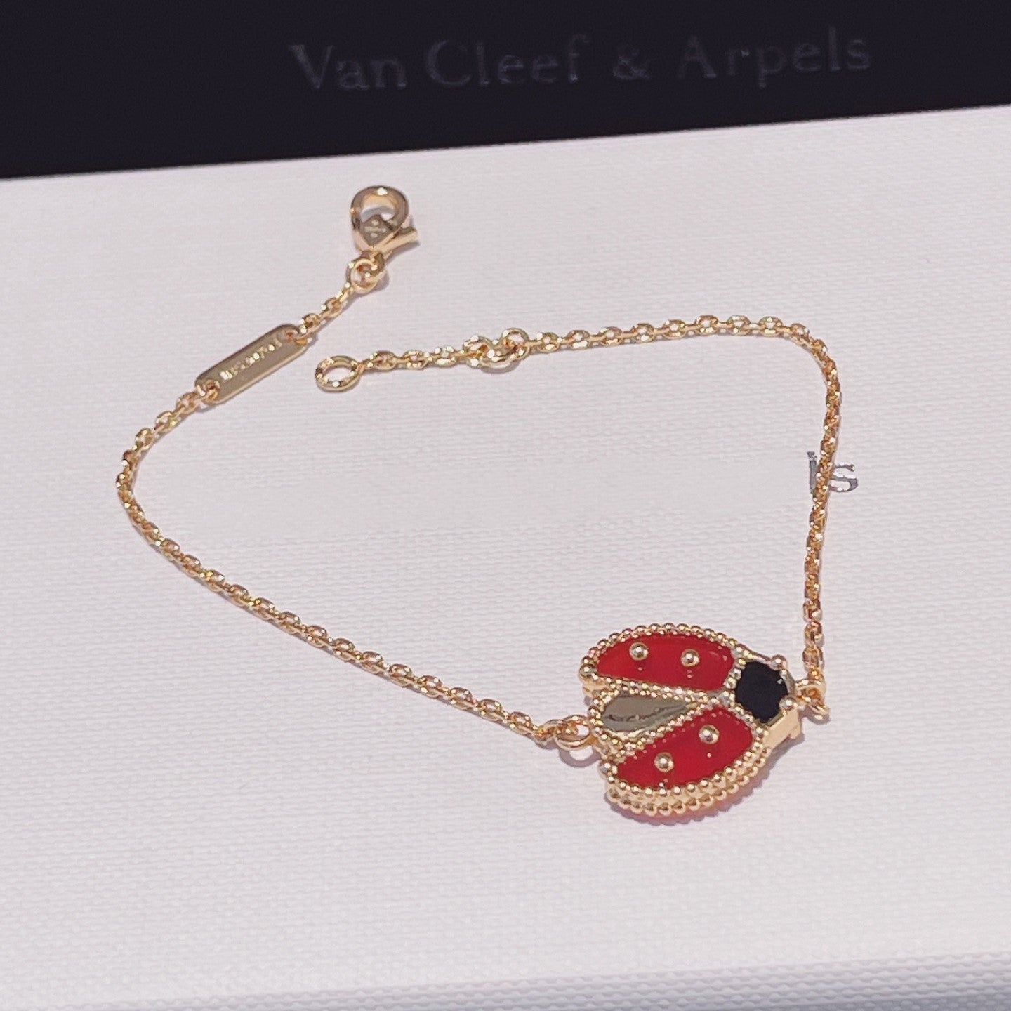 [Marins]LUCKY SPRING 1 MOTIF PINK GOLD BRACELET