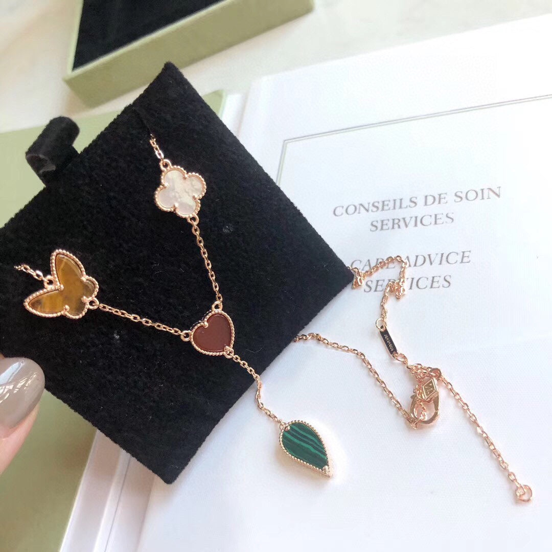 [Marins]LUCKY SPRING 4 MOTIFS Marins GOLD NECKLACE