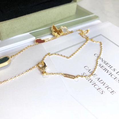 [Marins]LUCKY SPRING 4 MOTIFS Marins GOLD NECKLACE