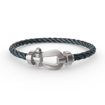 [Marins]FORCE LARGE HORSESHOE NO DIAMOND BRACELET SILVER