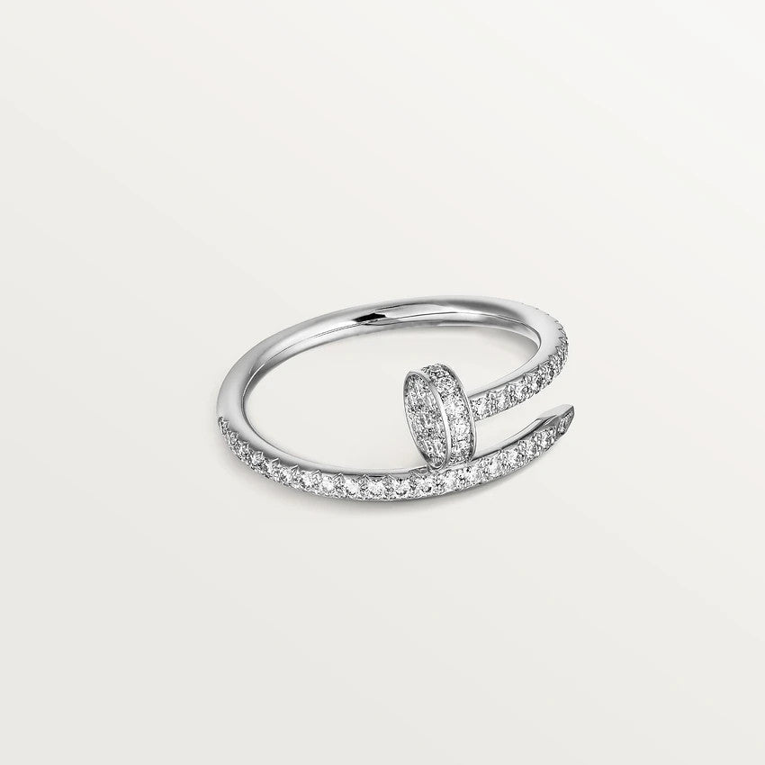 [Marin-Jewelry]JUSTE RING 1.8MM SILVER DIAMONDS