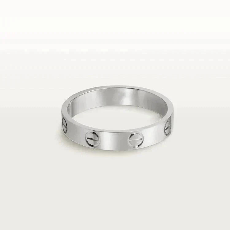 [Marins]LOVE RING 4MM 1 DIAMOND SILVER