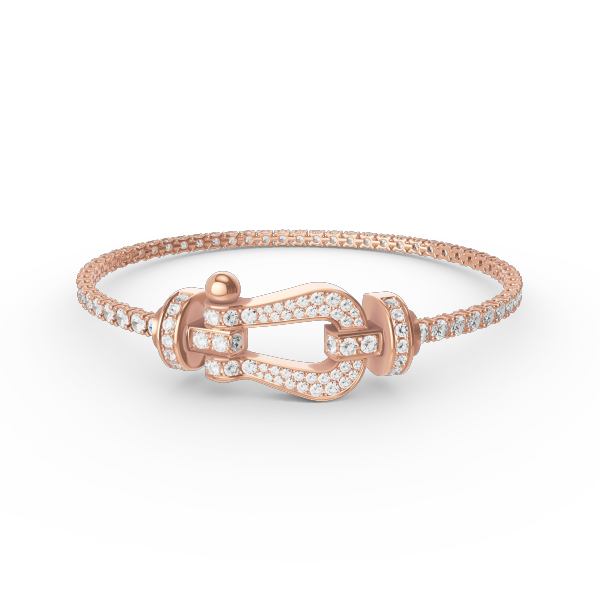 [Marins]FORCE  LARGE HORSESHOE FULL DIAMOND TENNIS BRACELET