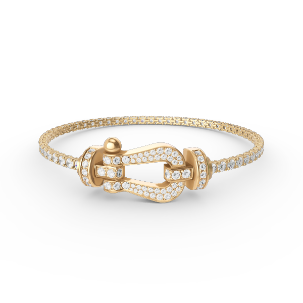 [Marins]FORCE  LARGE HORSESHOE FULL DIAMOND TENNIS BRACELET