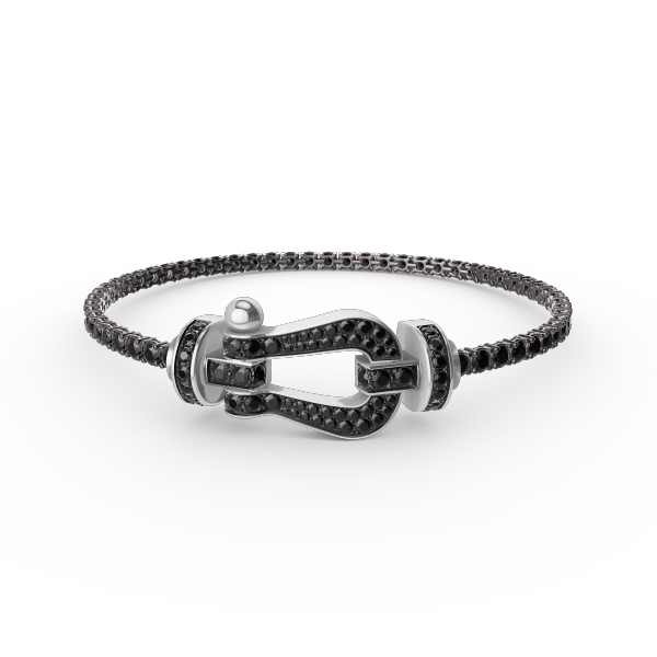 [Marins]FORCE  LARGE HORSESHOE FULL DIAMOND TENNIS BRACELET