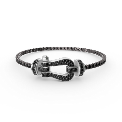 [Marins]FORCE  LARGE HORSESHOE FULL DIAMOND TENNIS BRACELET